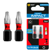 Бита TX 15x25 мм 2 шт. в блистере Impact GRAFF серия "Expert"