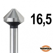 Зенкер конусный 16,5 мм по металлу под резьбу М8 HAWERA