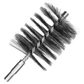 Щетка (ёрш) стальная 90 мм, М12 для чистки труб GRAFF