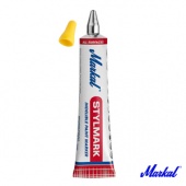 Шариковый маркер-туба 3 мм Stylmark для шероховатых и неровных поверхностей Markal Желтый