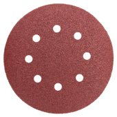 Наждачная бумага 125 мм P80 8 отверстий GRAFF