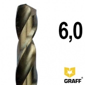 Сверло по нержавеющей стали 6,0 мм GRAFF