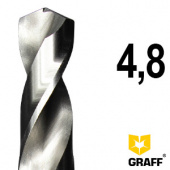 Сверло по металлу 4,8 мм удлиненное GRAFF
