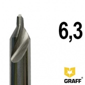 Сверло центровочное 6,3 мм по металлу GRAFF