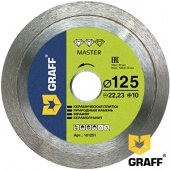 Алмазный диск по керамике 125x10х22,23 мм GRAFF серия "Master"