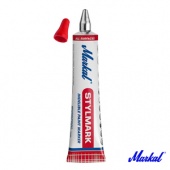 Шариковый маркер-туба 3 мм Stylmark для шероховатых и неровных поверхностей Markal Красный