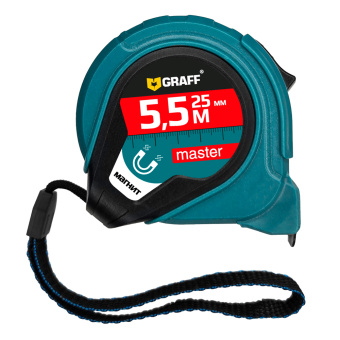 Рулетка измерительная с магнитом 5,5м х 25мм Master GRAFF