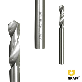 Сверло по металлу цельнотвердосплавное (монолитное) 4,2 мм K10 GRAFF