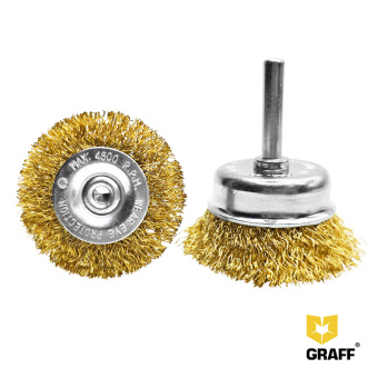 Щётки по металлу с ц/х гофрированные (набор 2 шт) GRAFF