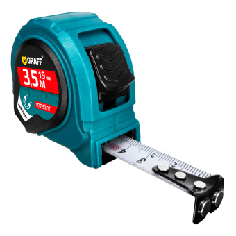 Рулетка измерительная с магнитом 3,5м х 19мм Master GRAFF