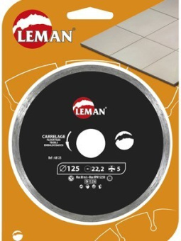 Алмазный диск по керамике 230x5х22,23 мм LEMAN orange