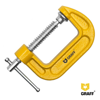 Струбцина G-образная 50 мм PYG012 GRAFF