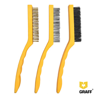 Щетки по металлу ручные 230 мм (набор из 3 шт) GRAFF