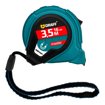 Рулетка измерительная с магнитом 3,5м х 16мм Master GRAFF