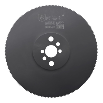 Пильный диск по стали 250 мм 200 зубьев GRAFF серия "Expert"