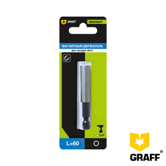Магнитный держатель GRAFF 60 мм, 1 шт в блистере, Standart