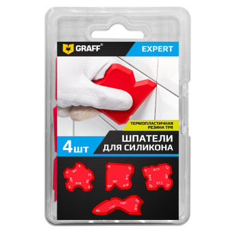Шпатели для силикона (набор из 4 шт.) DC631 Expert GRAFF