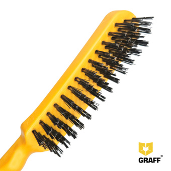Щетка по металлу пятирядная ручная GRAFF
