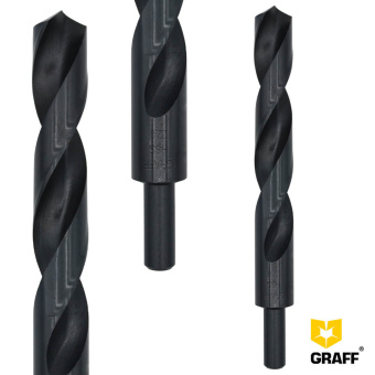 Сверло по металлу 22 мм с проточенным хвостовиком GRAFF